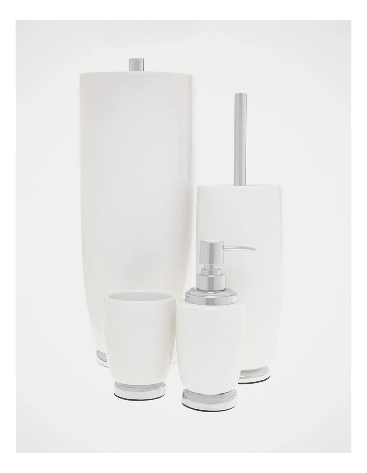 Charmaine Ceramic Bathroom Accessories in White