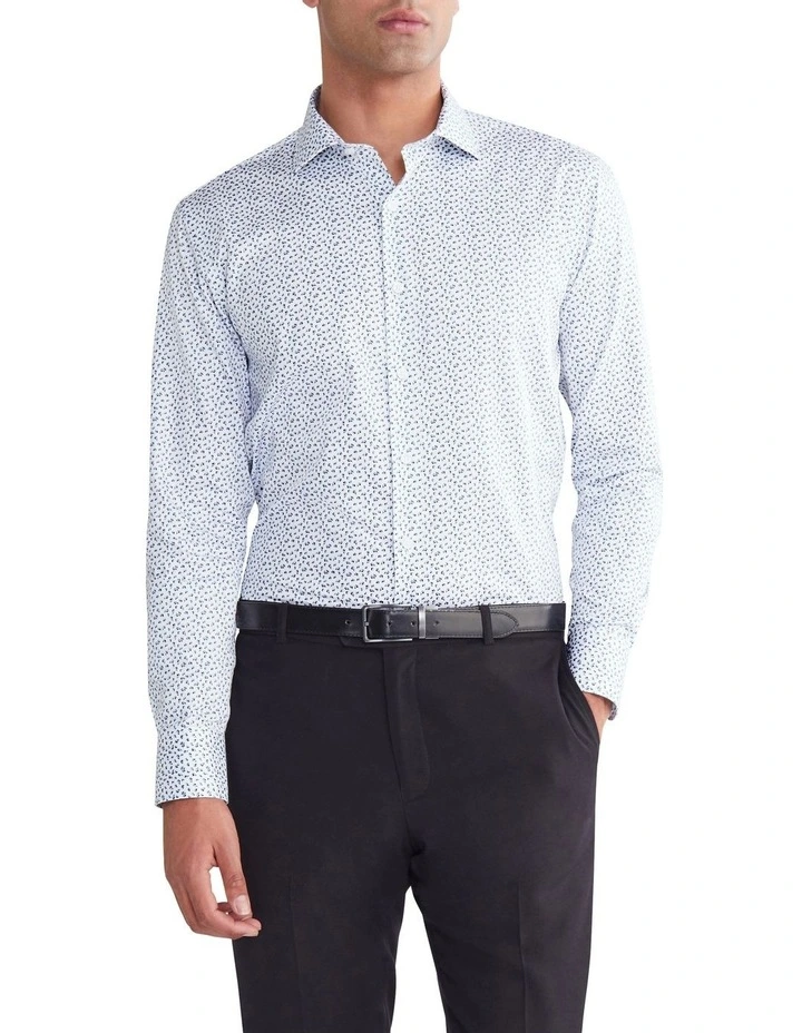 Slim Long Sleeve Shirt in Blue