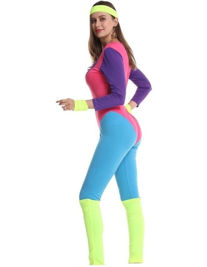 80s Aerobic's Costume in Blue