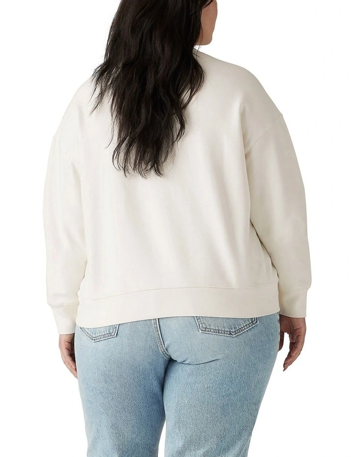 Graphic Signature Crewneck Sweatshirt in Cloud Dancer