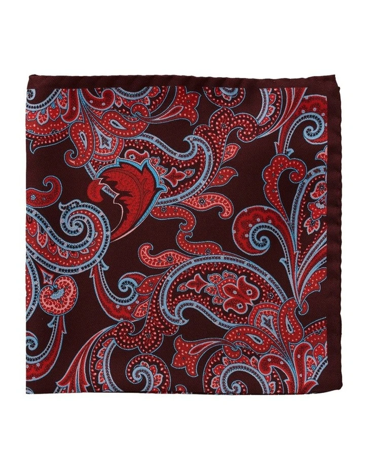 Paisley Silk Pochette in Red