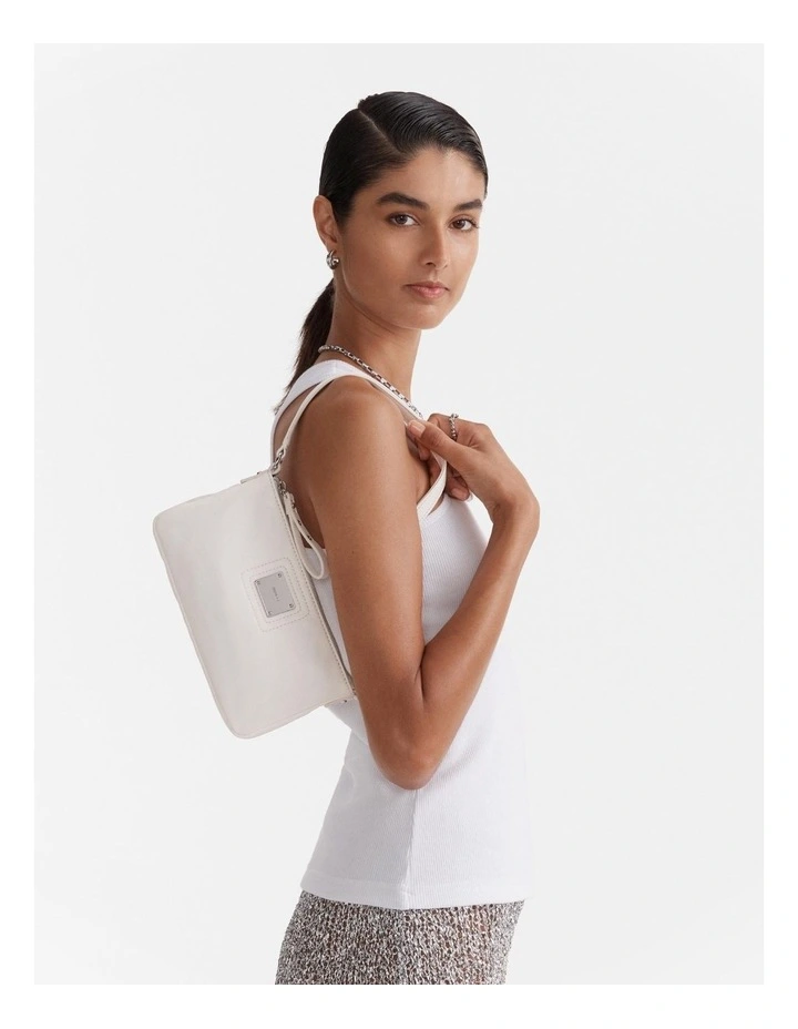 Elements Mini Shoulder Bag in Off White