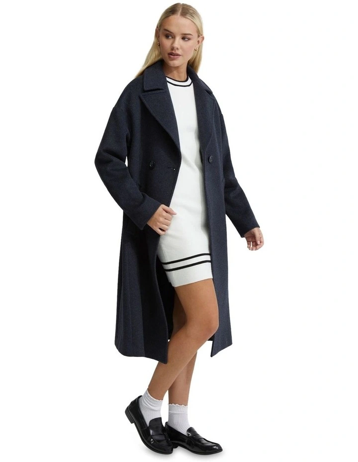 Celia Wool Rich Coat in Flint