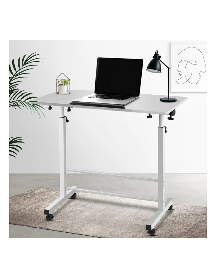 Artiss Laptop Desk Table Adjustable 80CM in White