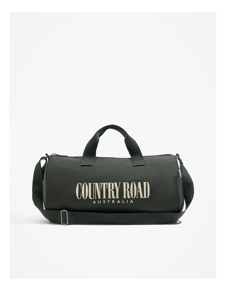 Organically Grown Cotton Heritage Duffle Bag in Eden Green