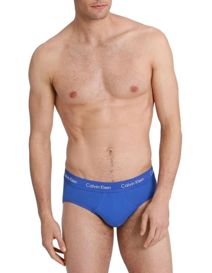 Cotton Stretch Brief 3 Pack in Multi
