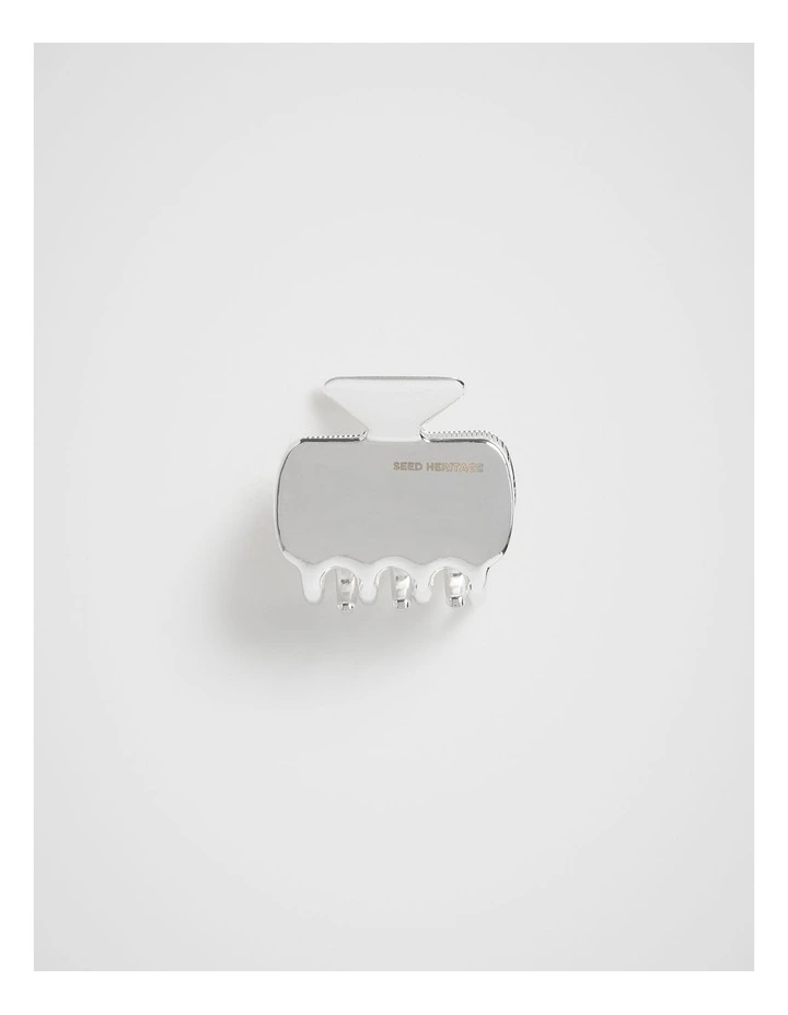 Small Metal Claw Clip in Silver
