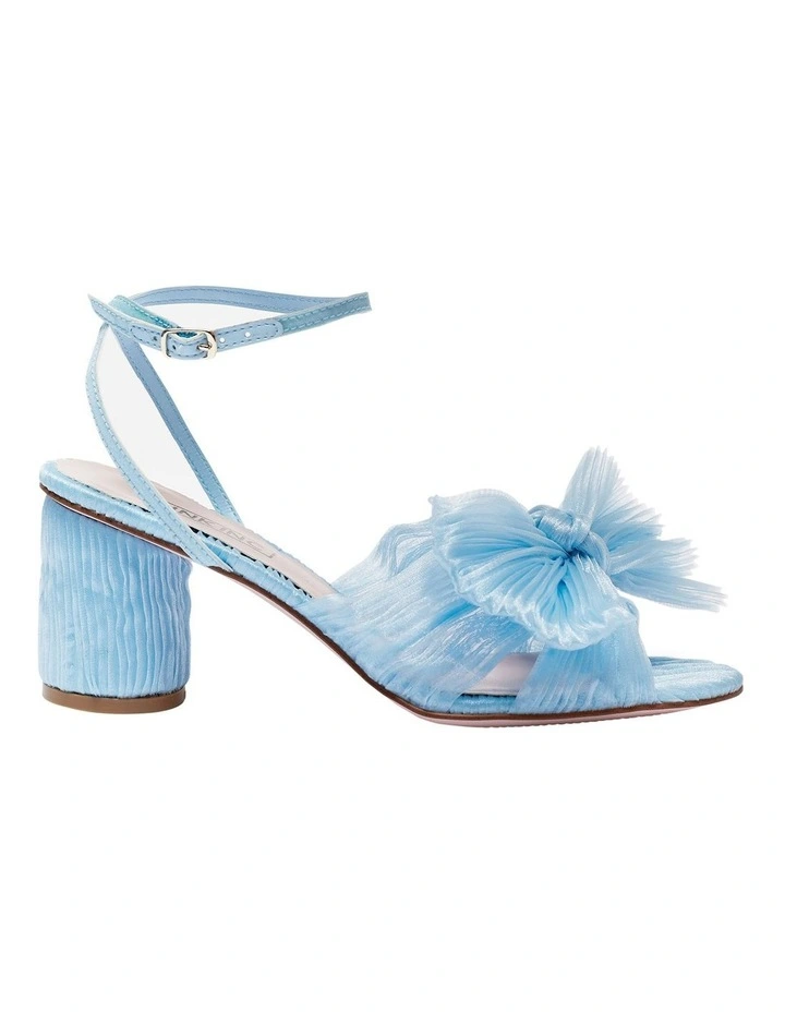 Secret Pale Blue Fabric Sandals