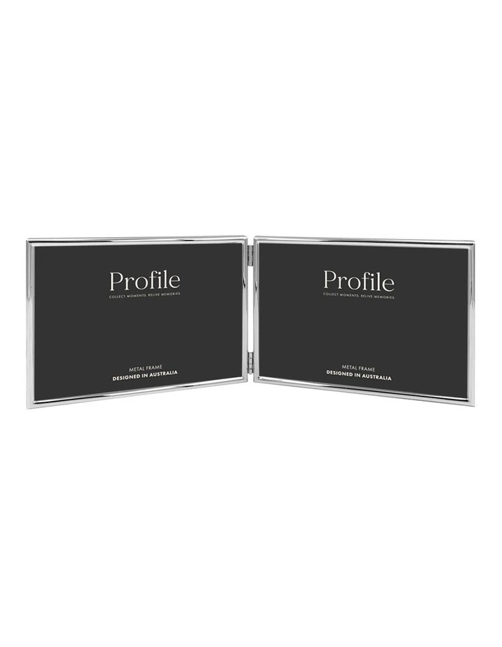 Habitat Hinged Double Metal Photo Frame 4x6 in Silver