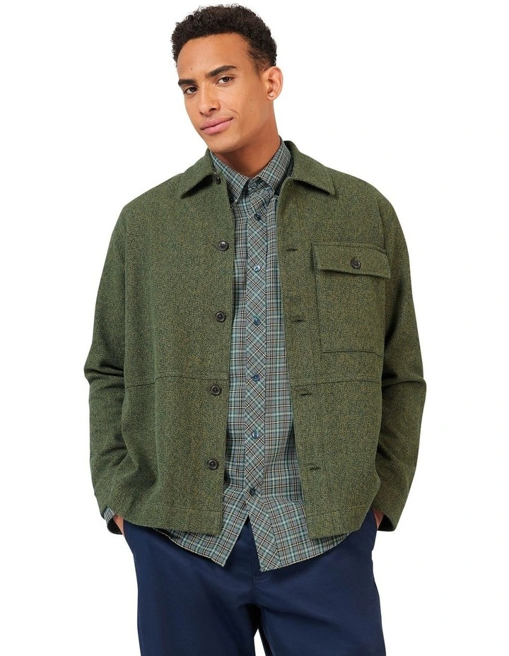 Cotton Jacket in Green