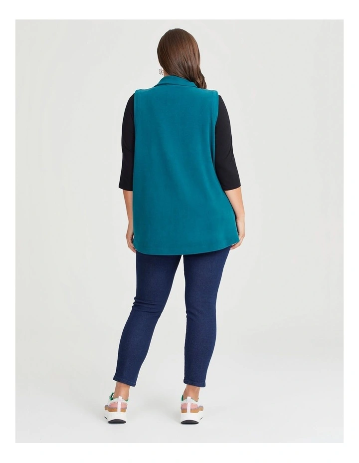 Polar Fleece Vest in Teal