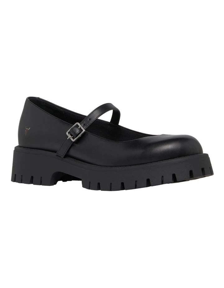 Timeless Leather Sandal in Black
