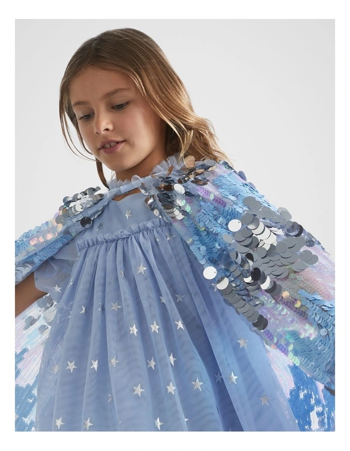 Ombre Sequin Party Cape