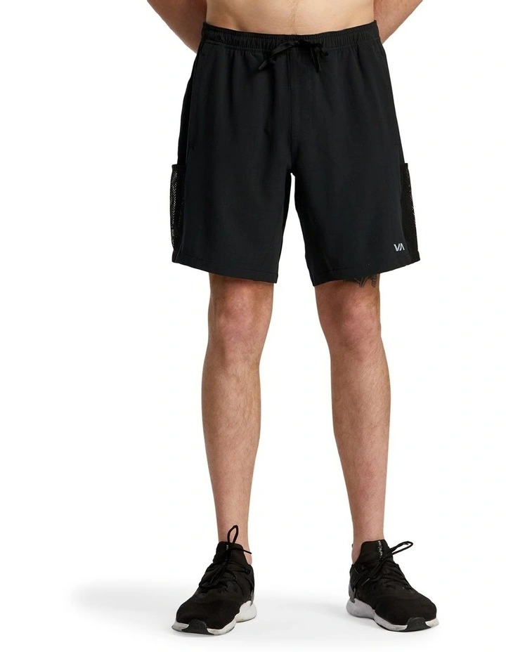 X Over Walk Shorts in Black