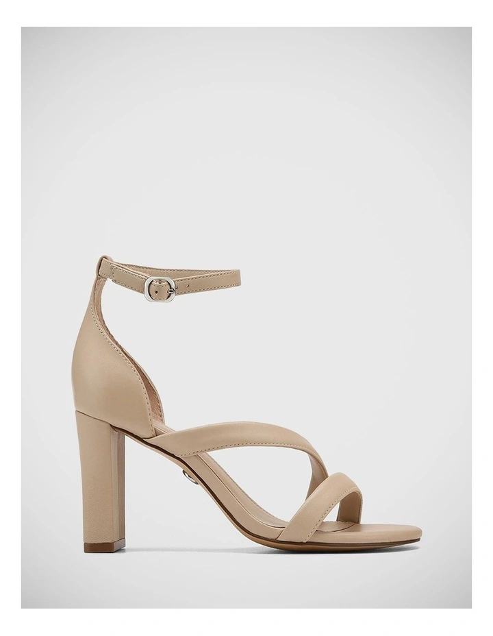 Rosse Leather Sandal in Pale Porcelain