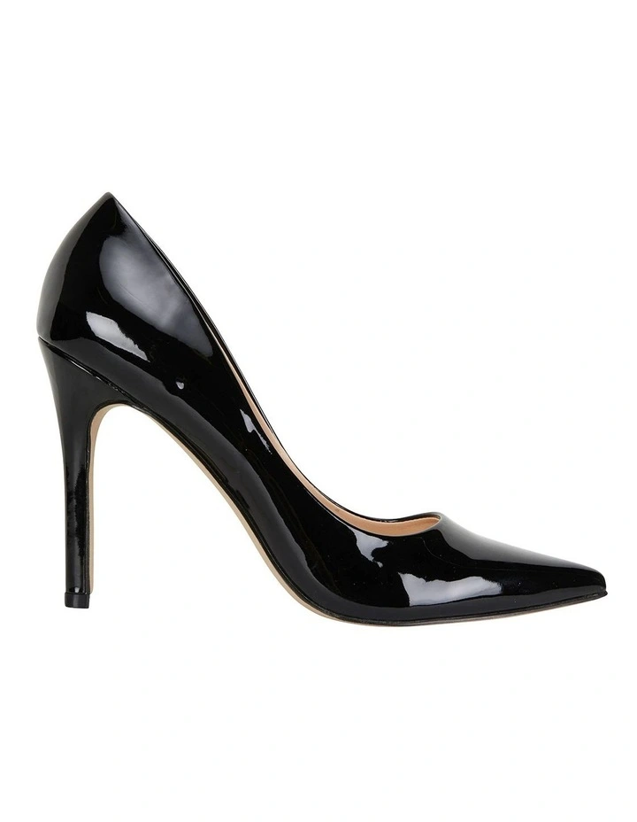 Harbour Heeled Shoes in Black Patent