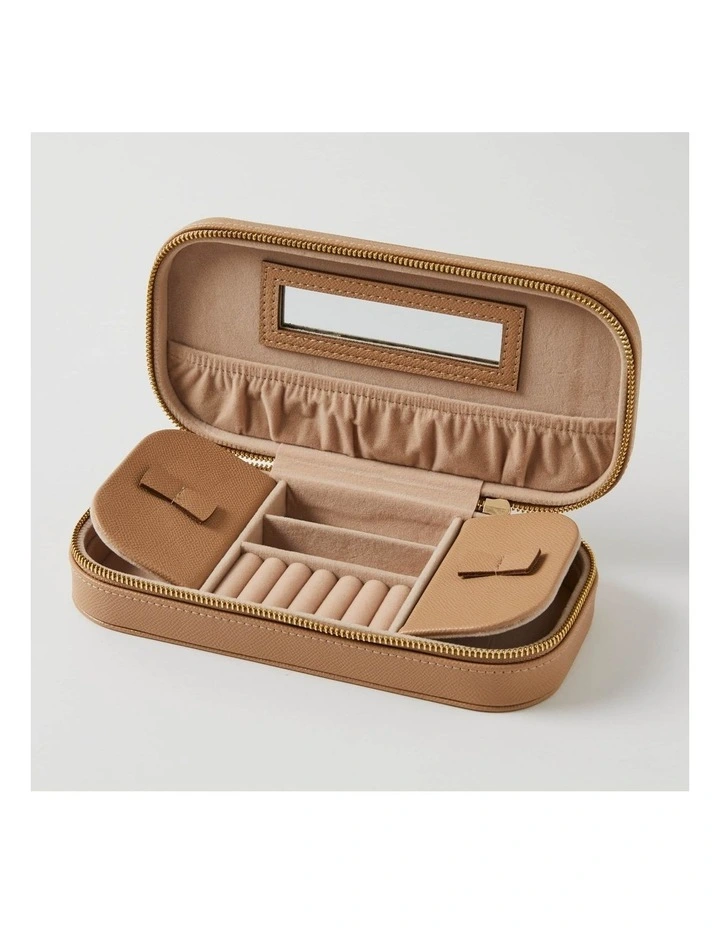 Ambrosia Rectangular Jewellery Case Accessory in Nude
