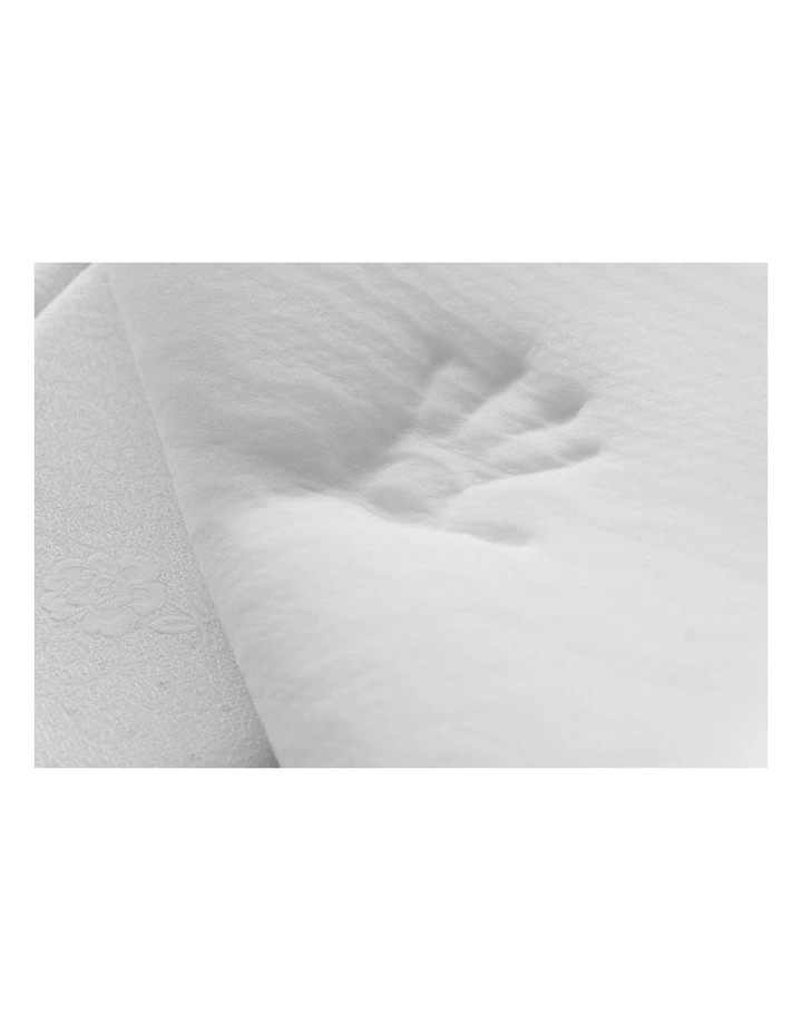 Memory Foam Mattress Topper with Bamboo Cover 8cm in White