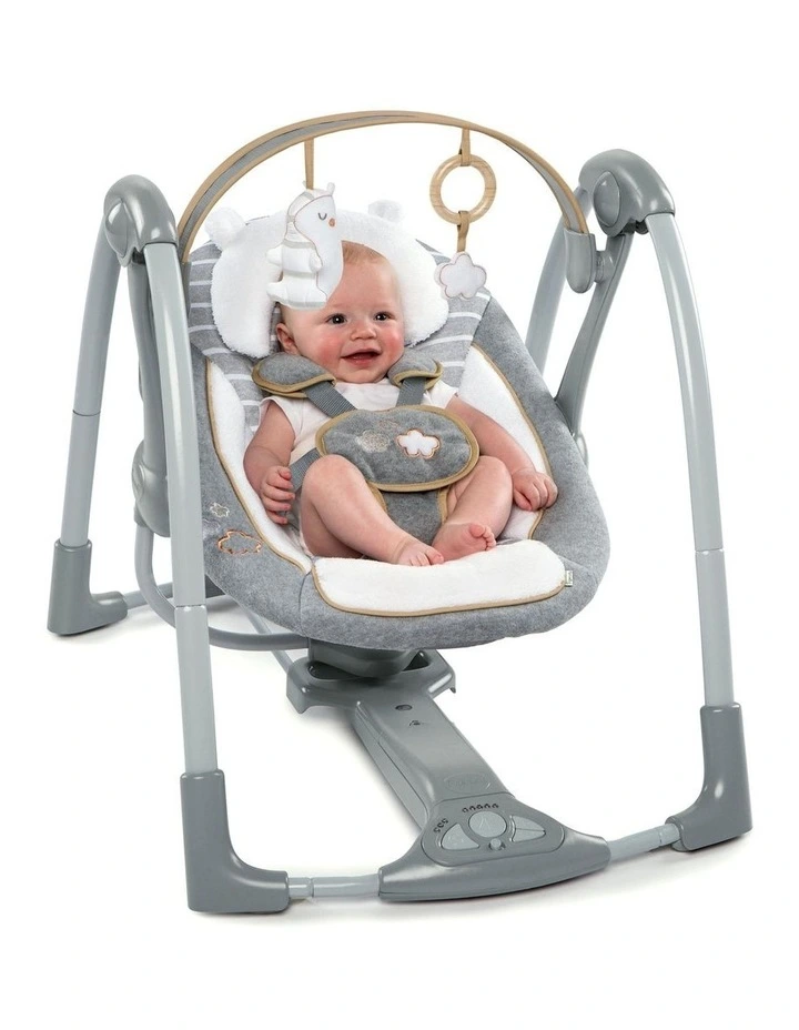 Boutique Collection Swing 'n Go Portable Swing in Grey