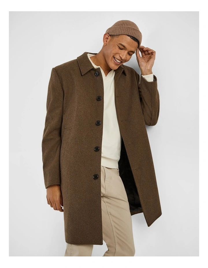 Matthew Mac Coat in Coffee