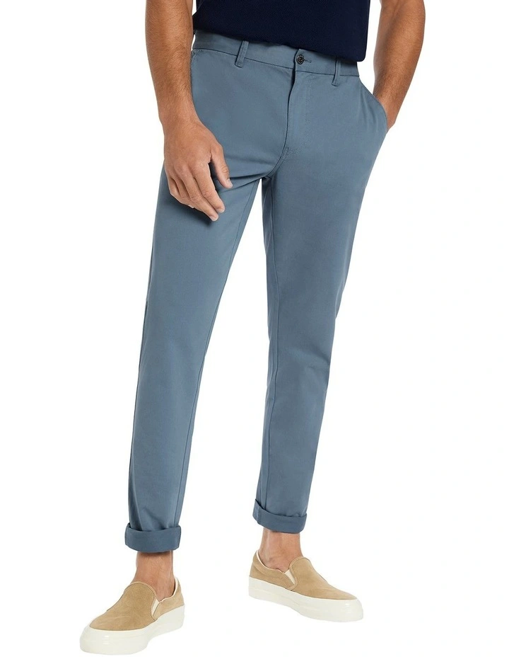 Jacob Washed Chino Pant in Ash Blue