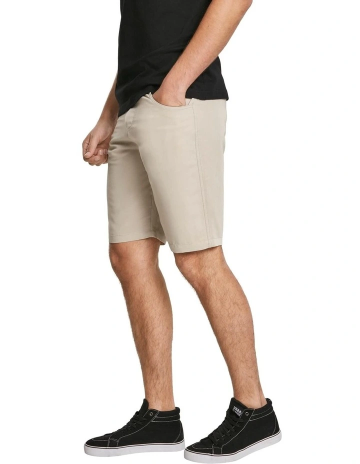 Viscose Twill Shorts in Concrete