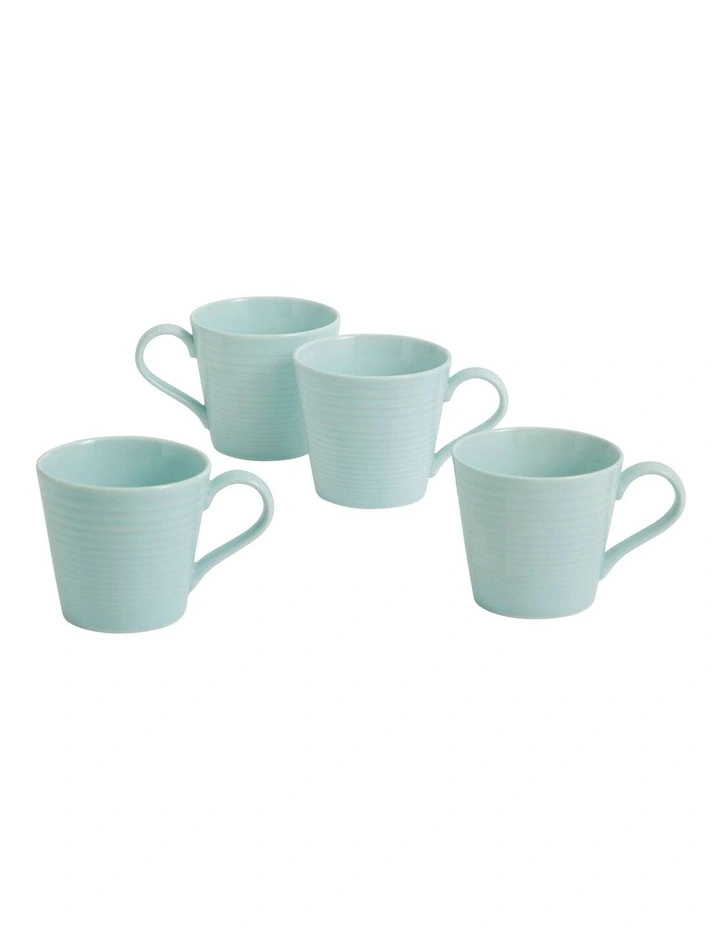 Maze Mug 400ml Set of 4 in Blue