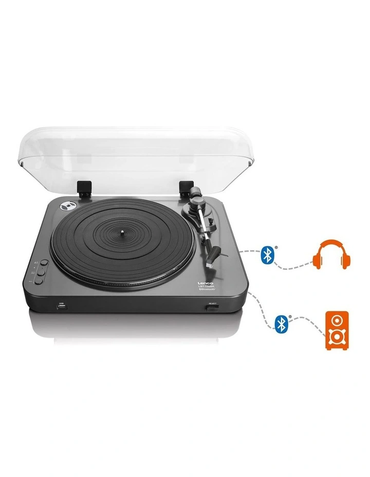 Bluetooth Turntable with Direct Encoding in Black