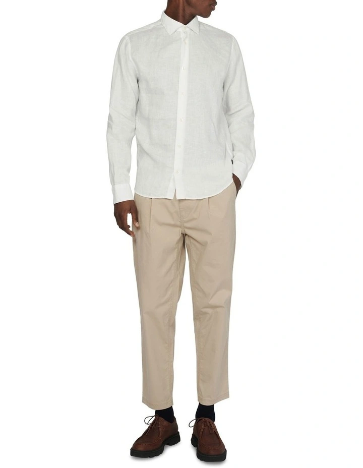 Marc Long Sleeve Shirt in White