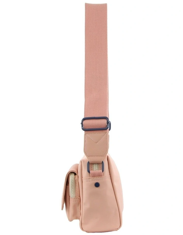 Nylon Travel Cross-Body Bag in Blush