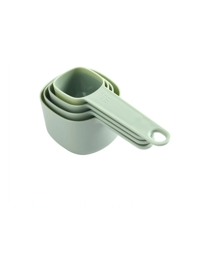 Modern Nesting Measuring Cup Set 4 Pieces 16.6x7.6x7.5cm in Sage