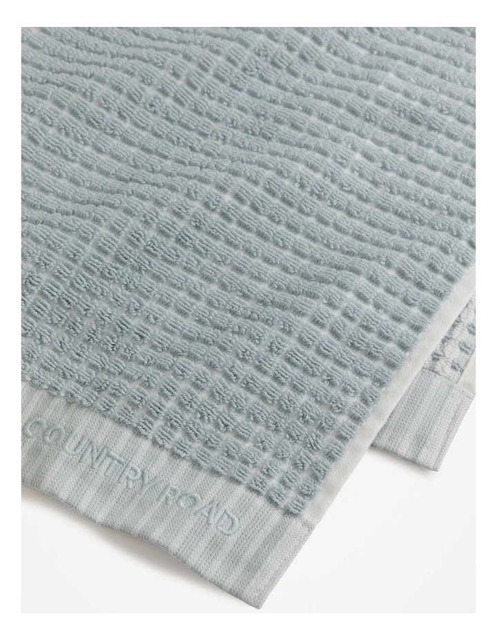 Luma Australian Cotton Hand Towel in Pale Chambray