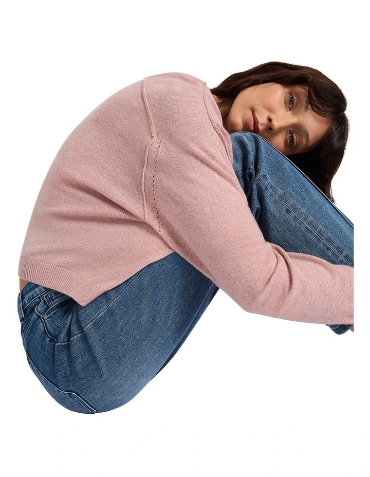 Faraway Knit Top in Rose Water