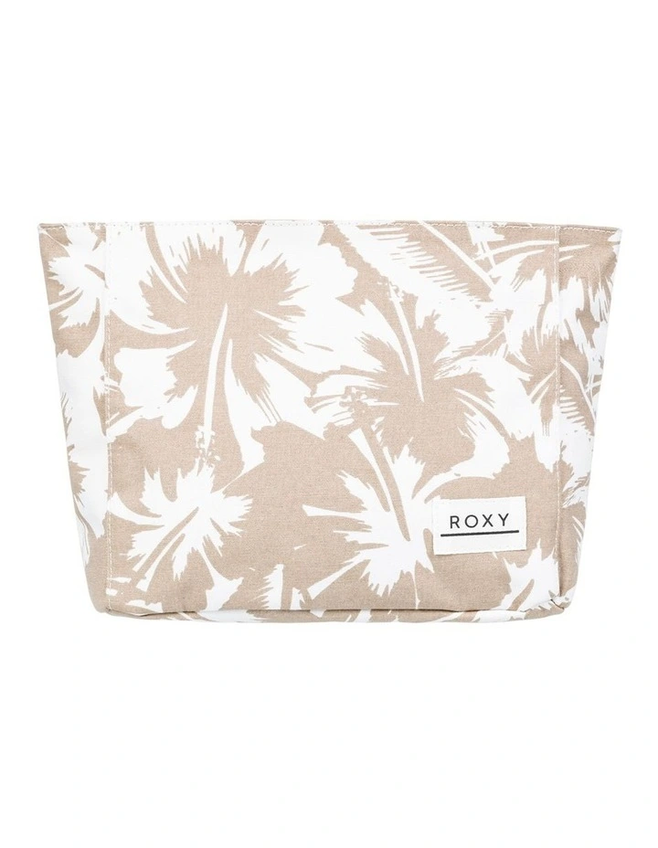 Love Is Blue Small Clutch in Warm Taupe Happy Hibiscus