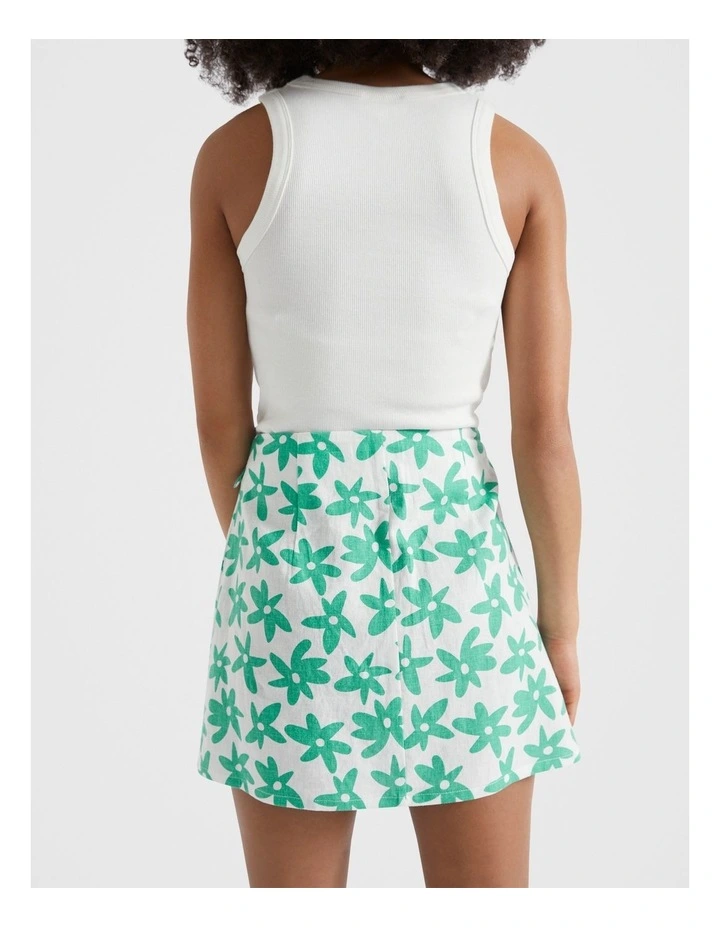 Daisy Wrap Skirt in Multi