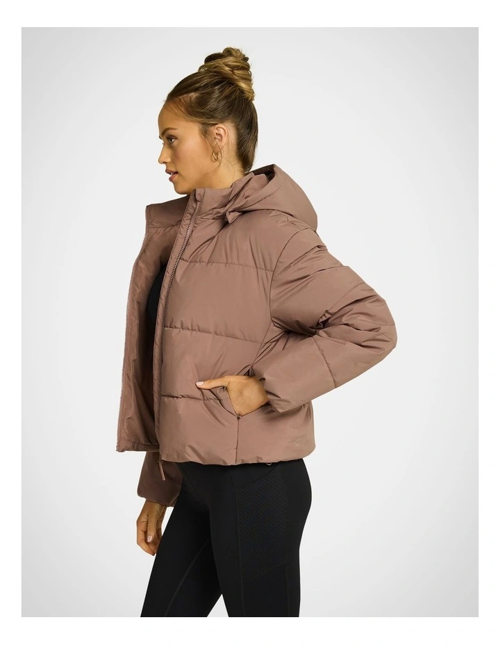 Puffer Jacket in Coffee
