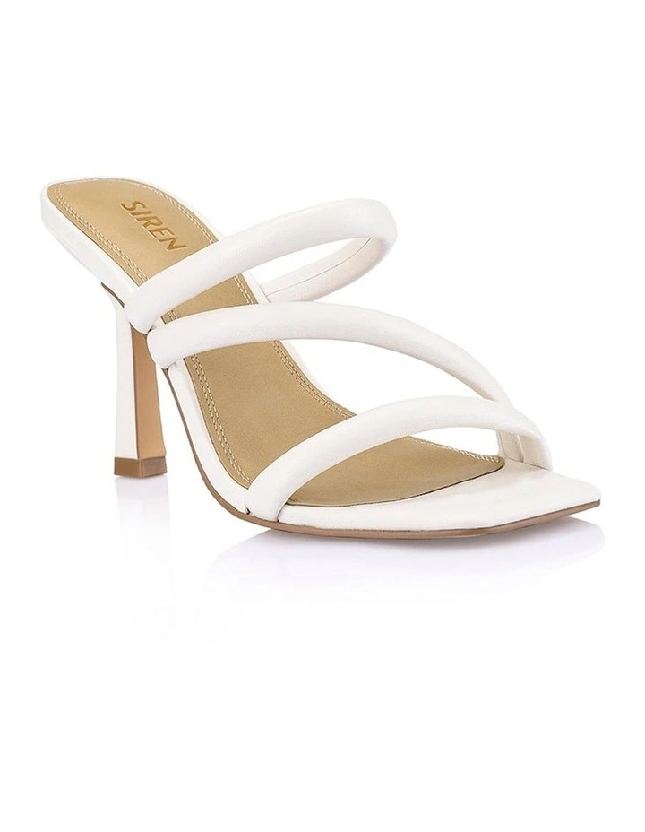 Spence Heeled Sandals in White