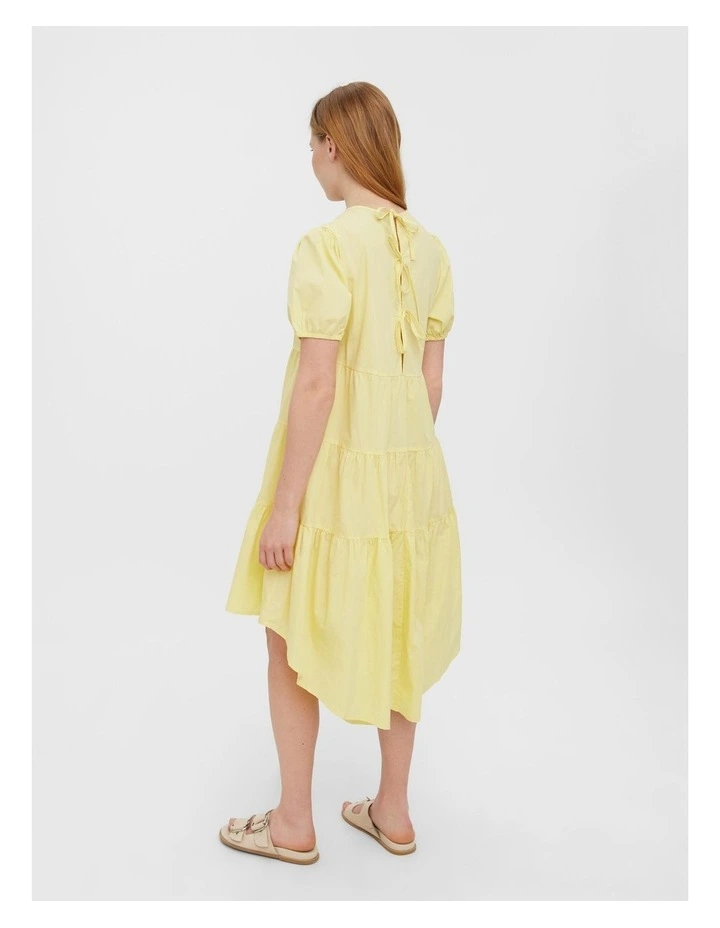 Oda Short Sleeve Dress in Lemon Meringue