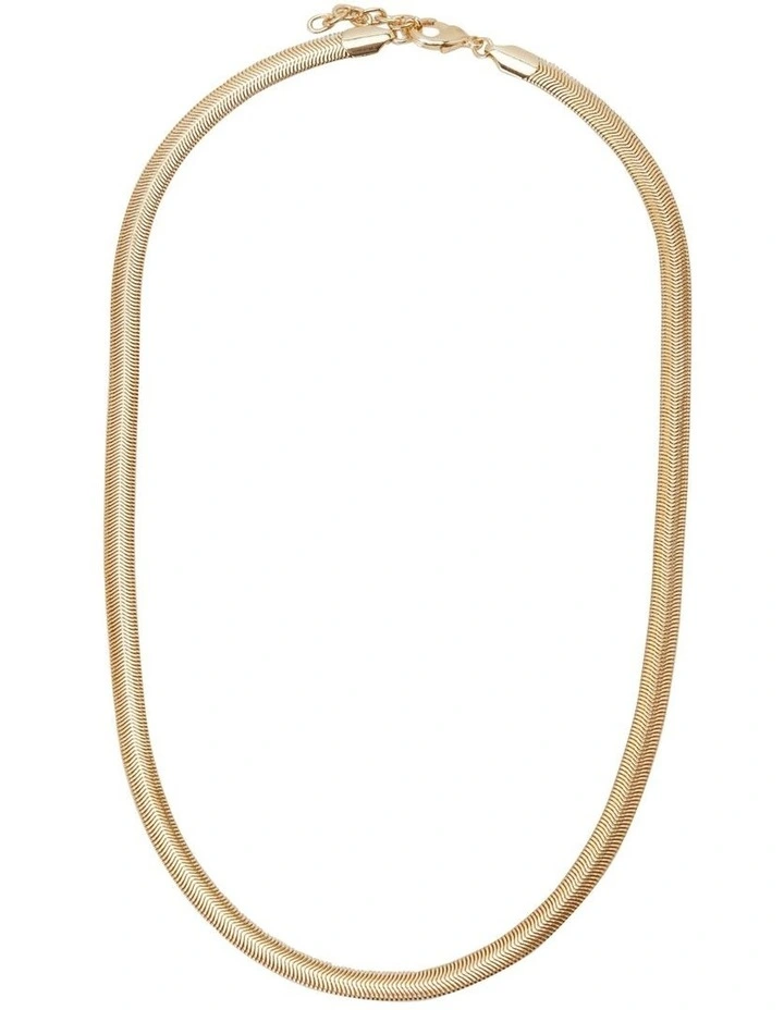 Blanca Snake Chain Necklace in Light Gold