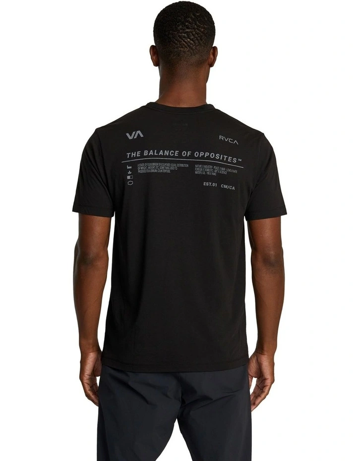 Brand Reflect T-shirt in Black