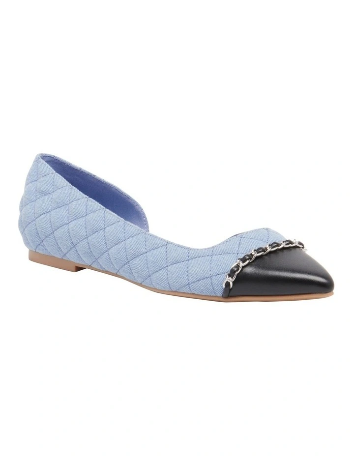 Breza Flat in Blue Denim