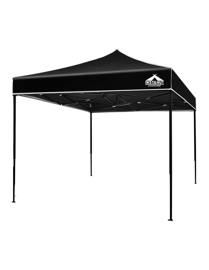 Pop Up Gazebo 3x3m Black