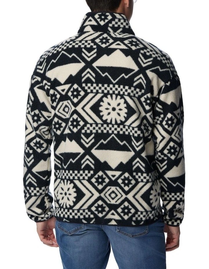 Helvetia Half Snap Fleece Pullover Top in Multi