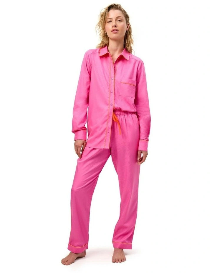 Sunset Haze Pyjama Set in Hot Pink