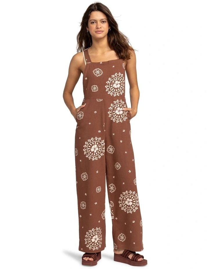 Sweet Note Jumpsuit in Root Beer