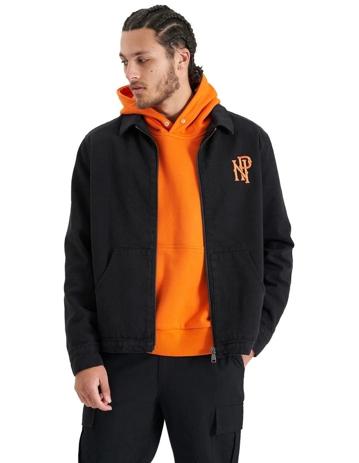 Ultimatum Zip Through Jacket in Black