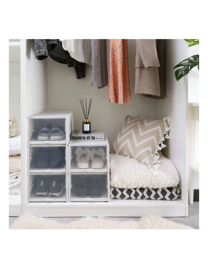 Stackable Shoe Organiser 5 Piece in Grey