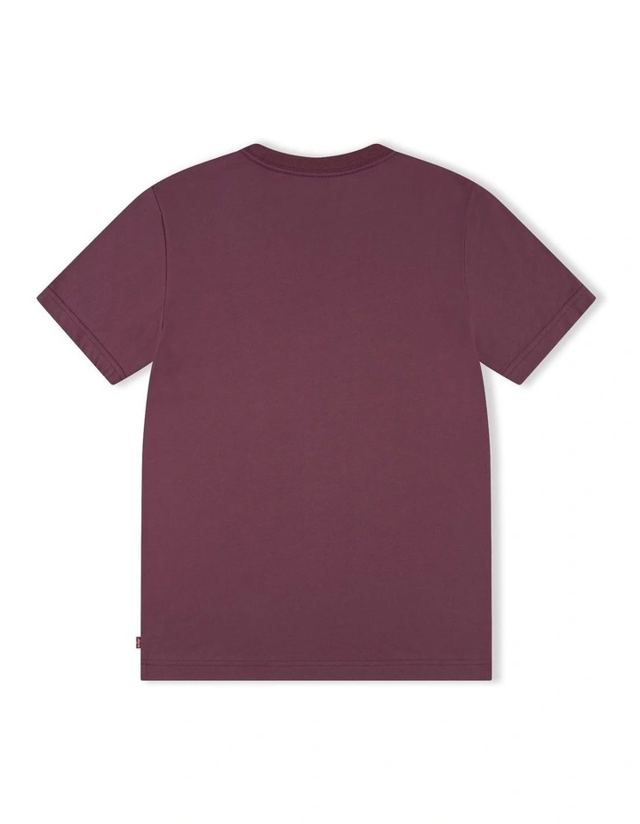 Batwing Chest Hit Tee in Roan Rouge