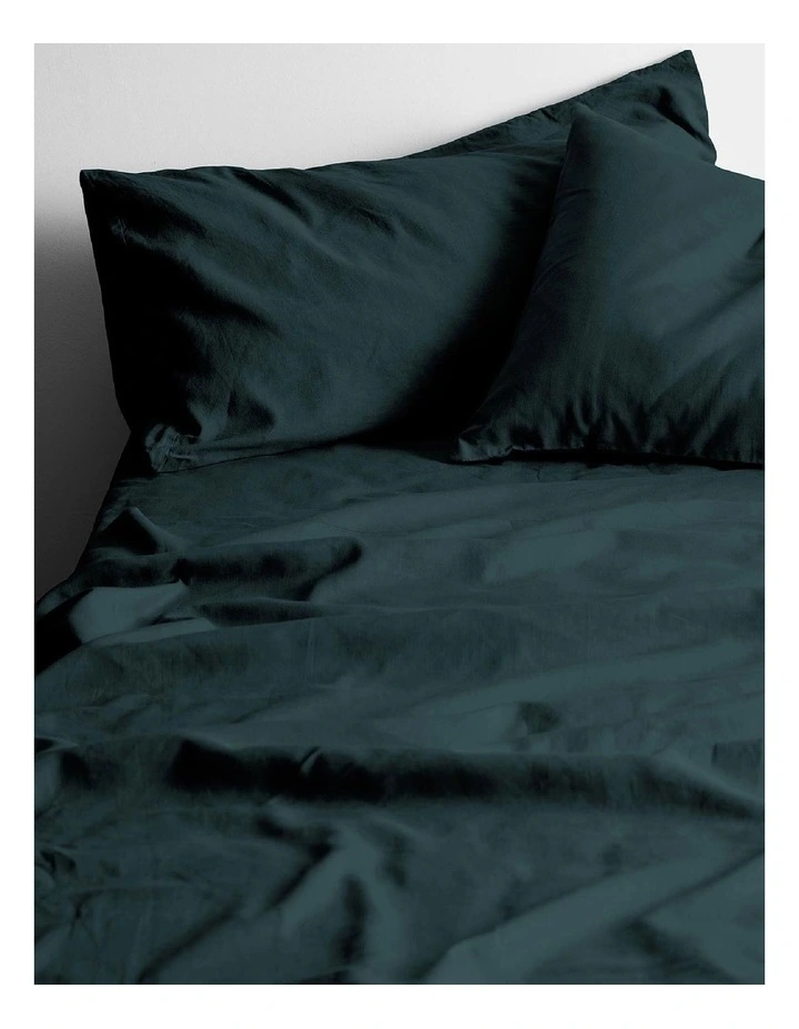 Maison Vintage Sheet Set in Indian Teal