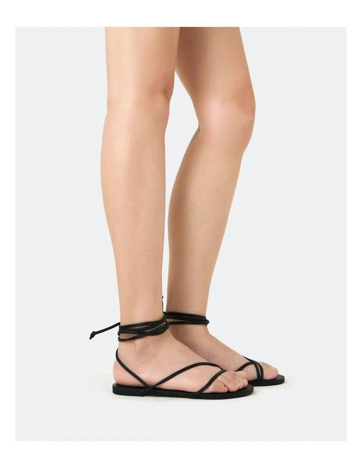 Trieste Flats in Black
